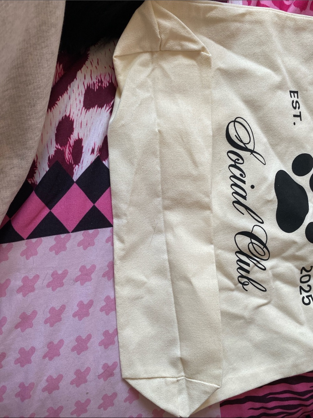 Target Cream Tote - Picture 2 of 3